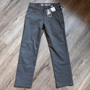 Lee Men's Velocity Pants Static Gray Straight Regular Fit Pants - Size 29 x 30